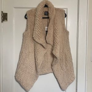 Cream Fur Vest